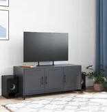 VidaXL Tv-meubel 100,5x39x43,5 cm koudgewalst staal antracietkleurig