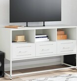 VidaXL Tv-meubel 100,5x39x60,5 cm staal wit
