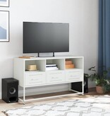 VidaXL Tv-meubel 100,5x39x60,5 cm staal wit