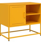 VidaXL Tv-meubel 100,5x39x60,5 cm staal antracietkleurig