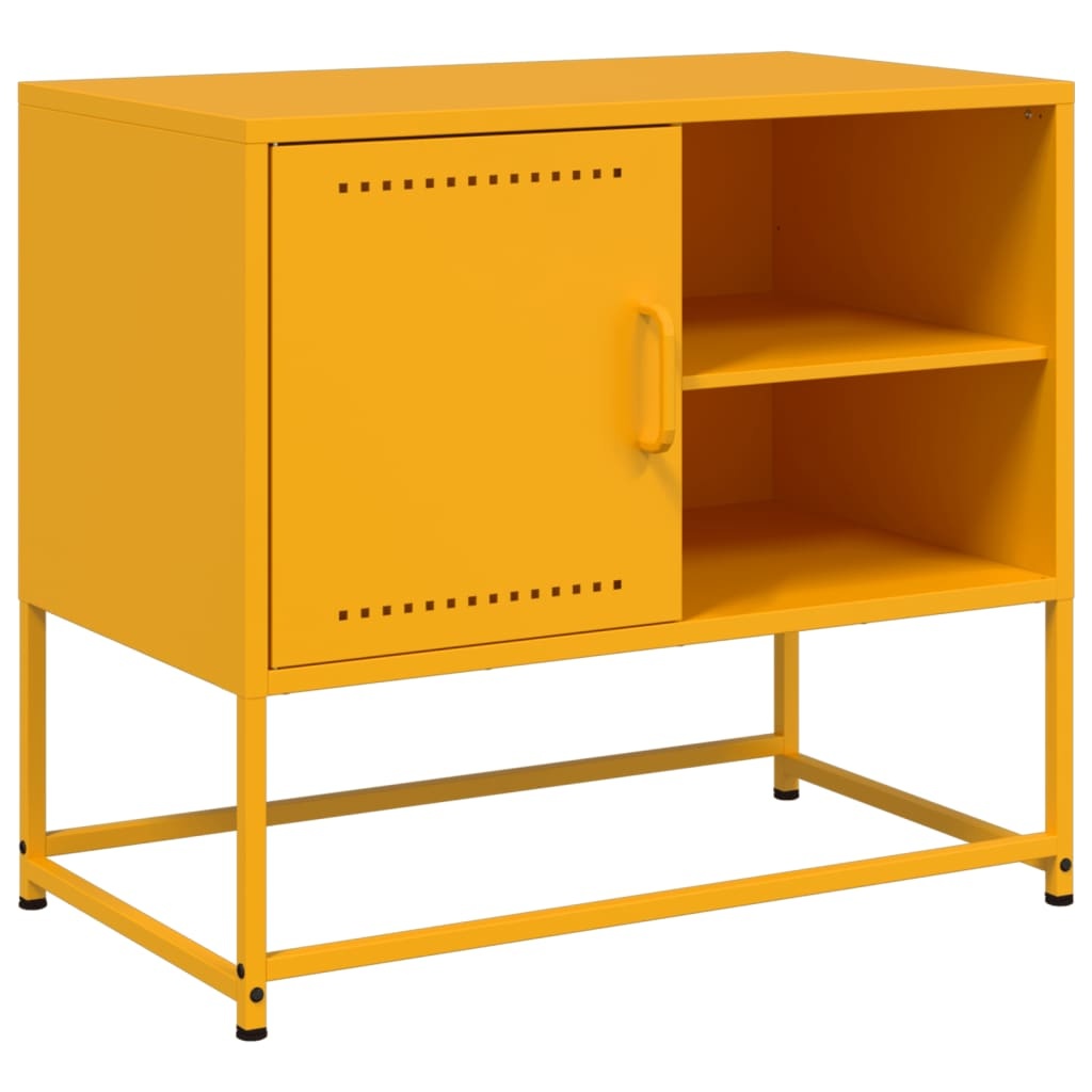 VidaXL Tv-meubel 100,5x39x60,5 cm staal antracietkleurig