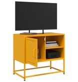 VidaXL Tv-meubel 100,5x39x60,5 cm staal antracietkleurig