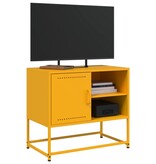 VidaXL Tv-meubel 100,5x39x60,5 cm staal antracietkleurig