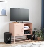 VidaXL Hoge kast 100,5x39x107 cm staal wit