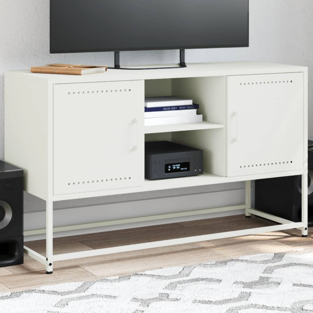VidaXL Hoge kast 100,5x39x107 cm staal mosterdgeel