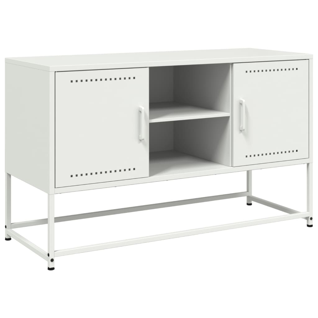 VidaXL Hoge kast 100,5x39x107 cm staal mosterdgeel