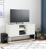 VidaXL Hoge kast 100,5x39x107 cm staal mosterdgeel