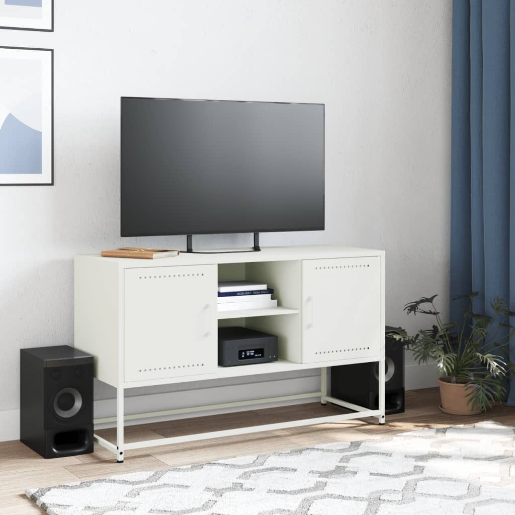 VidaXL Hoge kast 100,5x39x107 cm staal mosterdgeel