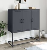 VidaXL Hoge kast 100,5x39x107 cm staal antracietkleurig