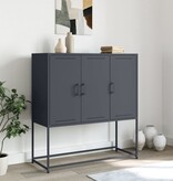 VidaXL Hoge kast 100,5x39x107 cm staal antracietkleurig