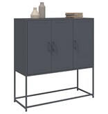 VidaXL Hoge kast 100,5x39x107 cm staal antracietkleurig
