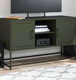 VidaXL Hoge kast 36x39x107 cm staal wit