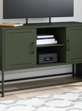 VidaXL Hoge kast 36x39x107 cm staal wit