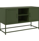VidaXL Hoge kast 36x39x107 cm staal wit