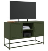 VidaXL Hoge kast 36x39x107 cm staal wit