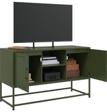 VidaXL Hoge kast 36x39x107 cm staal wit