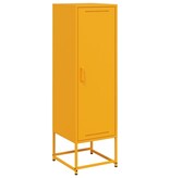 VidaXL Hoge kast 36x39x123 cm staal mosterdgeel