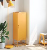 VidaXL Hoge kast 36x39x123 cm staal mosterdgeel