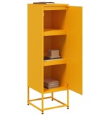VidaXL Hoge kast 36x39x123 cm staal mosterdgeel