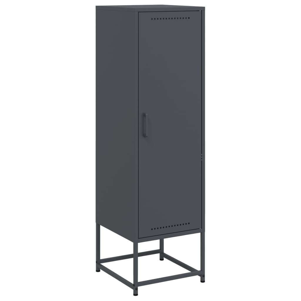 VidaXL Hoge kast 36x39x123 cm staal antracietkleurig