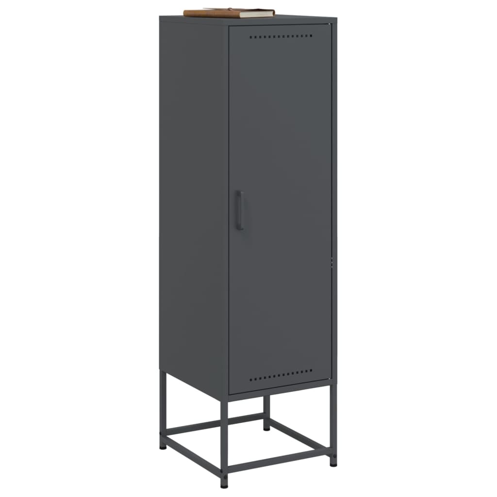 VidaXL Hoge kast 36x39x123 cm staal antracietkleurig