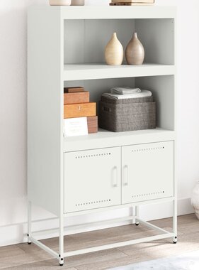 VidaXL Tv-meubel 100,5x39x60,5 cm staal mosterdgeel