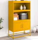 VidaXL Hoge kast 68,5x38,5x107 cm staal wit