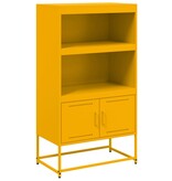 VidaXL Hoge kast 68,5x38,5x107 cm staal wit