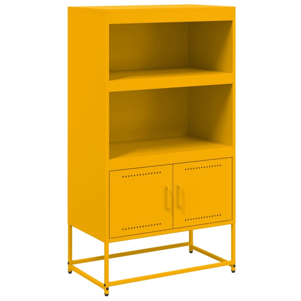 VidaXL Hoge kast 68,5x38,5x107 cm staal wit