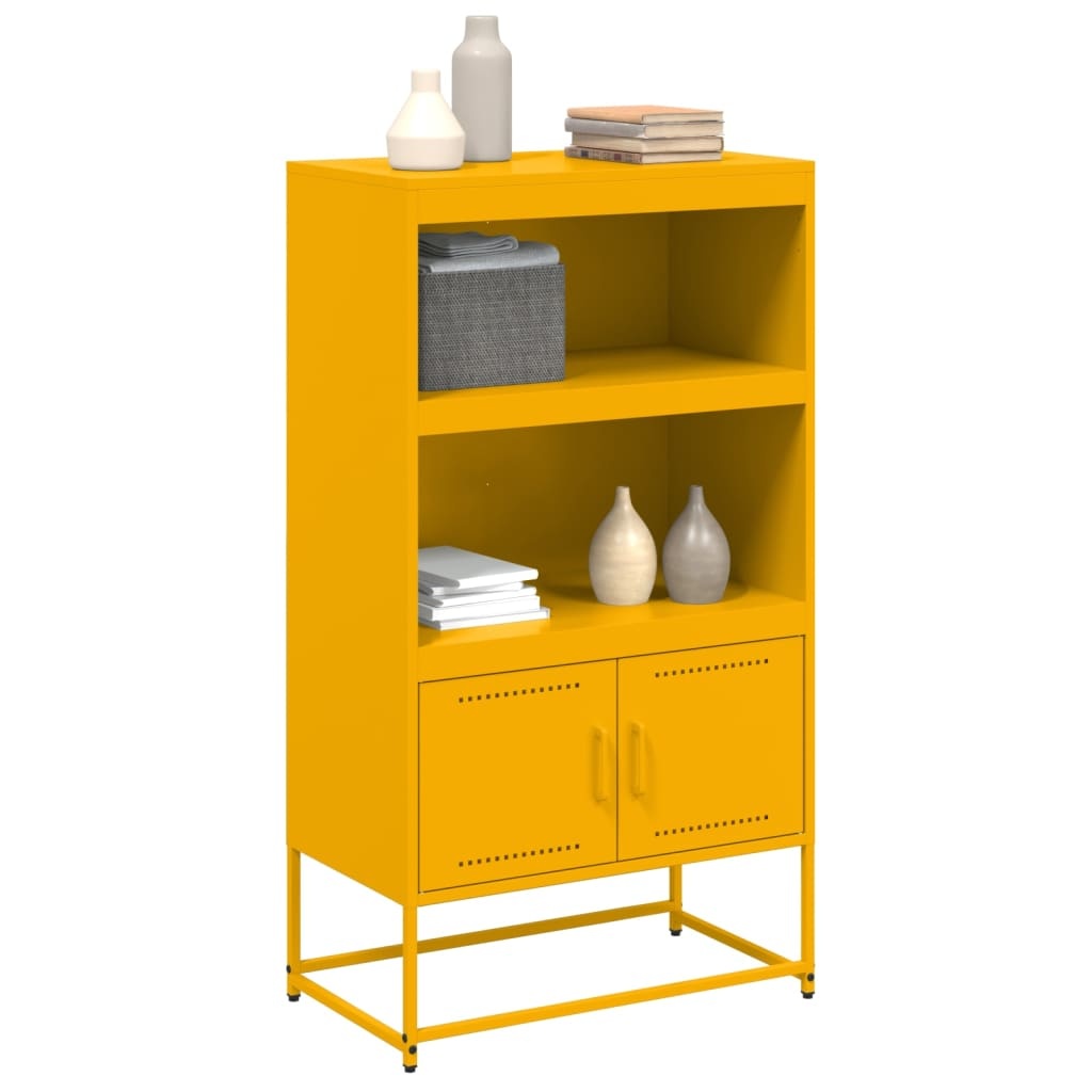VidaXL Hoge kast 68,5x38,5x107 cm staal wit