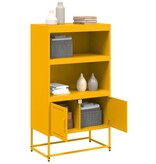 VidaXL Hoge kast 68,5x38,5x107 cm staal wit