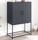 VidaXL Hoge kast 68,5x38,5x107 cm staal antracietkleurig