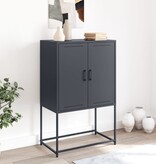 VidaXL Hoge kast 68,5x38,5x107 cm staal antracietkleurig
