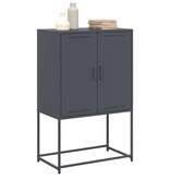 VidaXL Hoge kast 68,5x38,5x107 cm staal antracietkleurig
