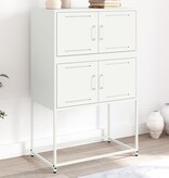 VidaXL Dressoir 68,5x38,5x107 cm staal wit