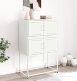 VidaXL Dressoir 68,5x38,5x107 cm staal wit