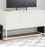 VidaXL Tv-meubel 100,5x39x60,5 cm staal wit