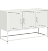 VidaXL Tv-meubel 100,5x39x60,5 cm staal wit