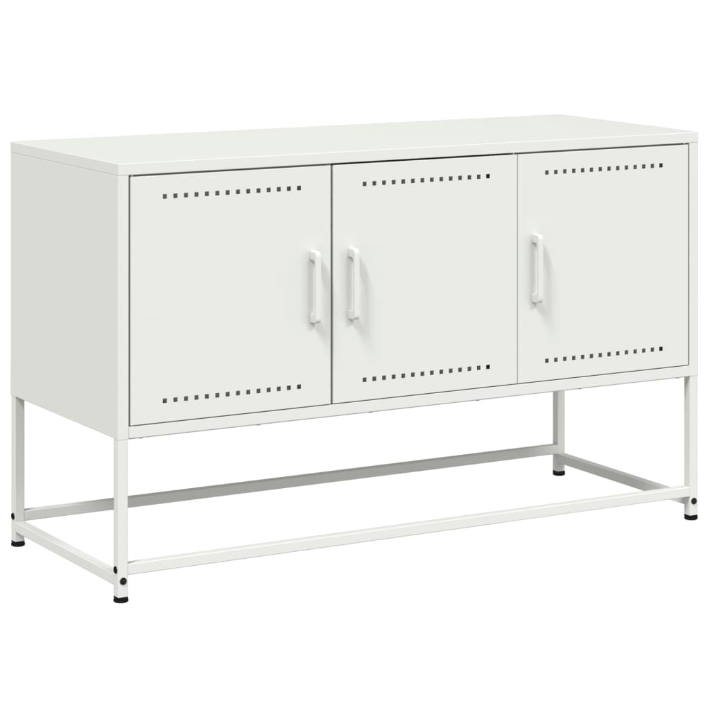 VidaXL Tv-meubel 100,5x39x60,5 cm staal wit