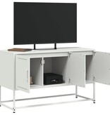 VidaXL Tv-meubel 100,5x39x60,5 cm staal wit