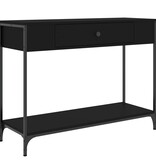 VidaXL Wandtafel 100x34,5x75 cm bewerkt hout zwart