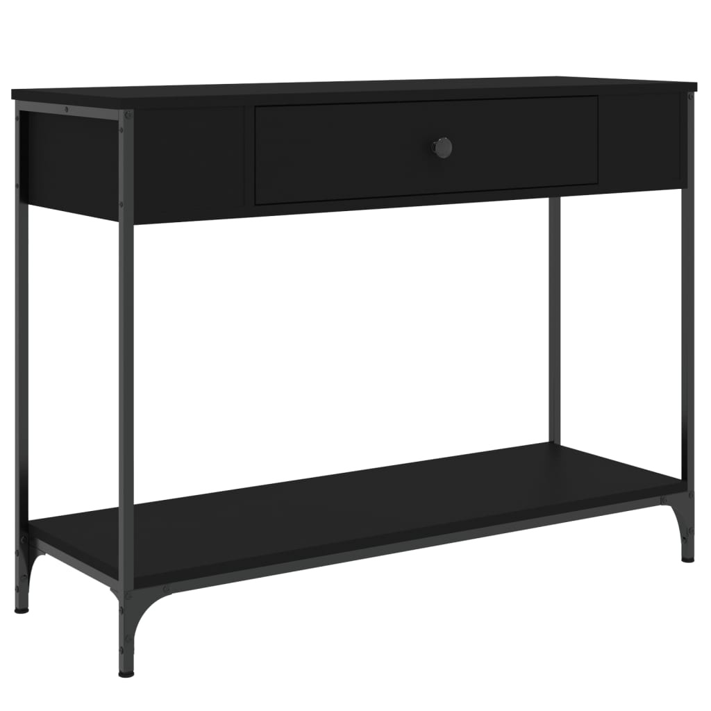 VidaXL Wandtafel 100x34,5x75 cm bewerkt hout zwart