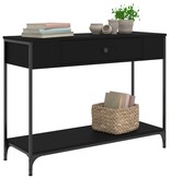 VidaXL Wandtafel 100x34,5x75 cm bewerkt hout zwart