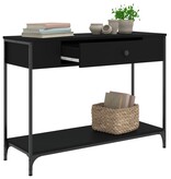 VidaXL Wandtafel 100x34,5x75 cm bewerkt hout zwart