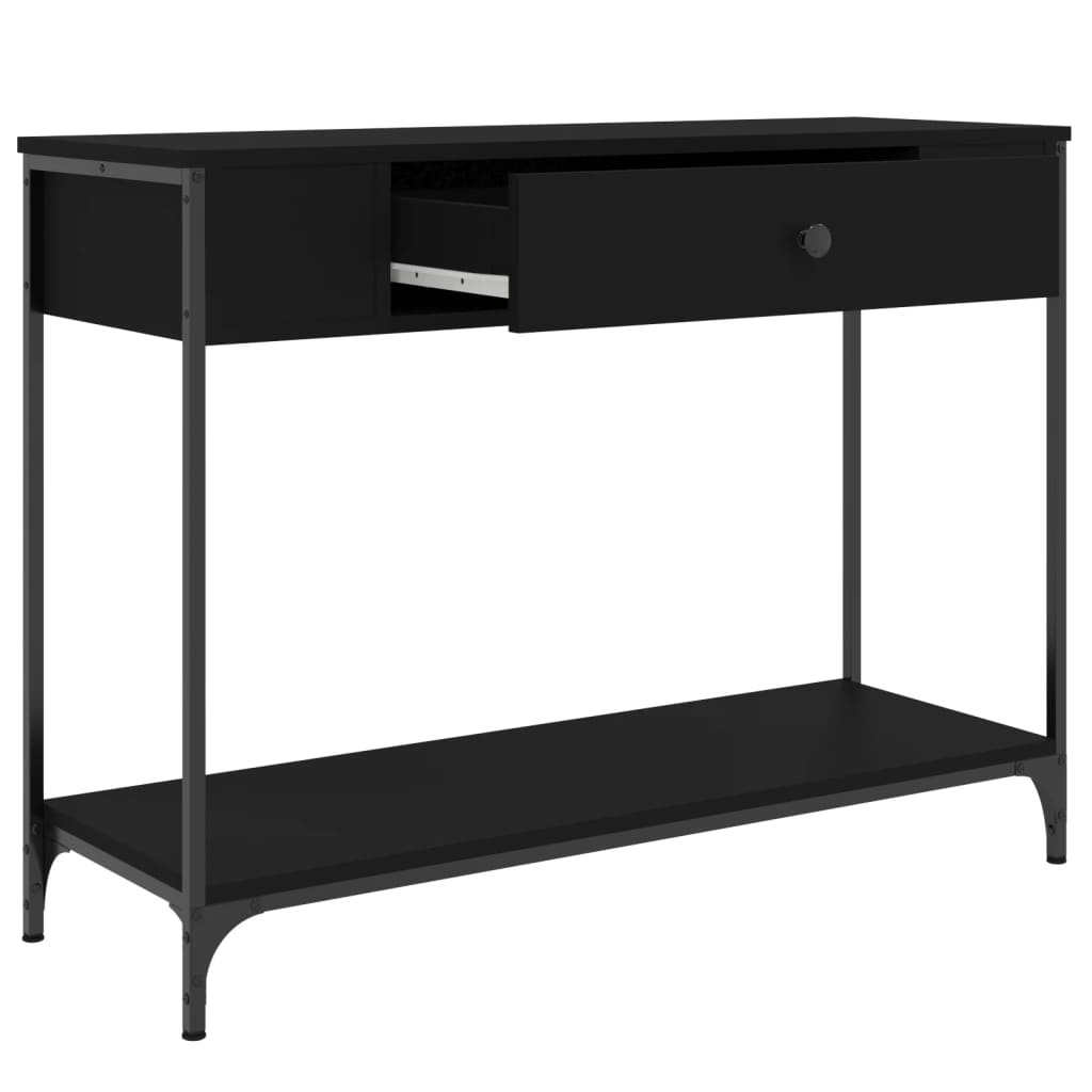 VidaXL Wandtafel 100x34,5x75 cm bewerkt hout zwart