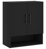 VidaXL Wandkast 60x31x70 cm bewerkt hout zwart