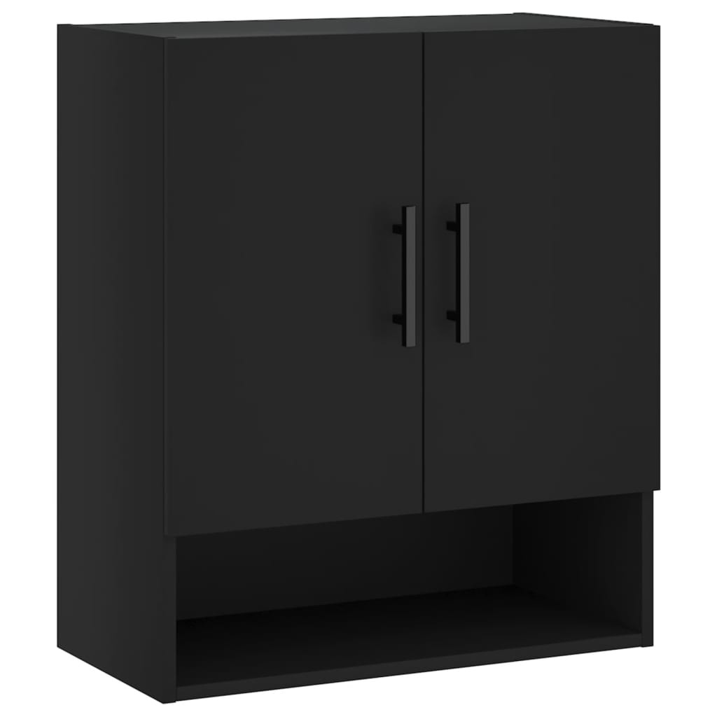 VidaXL Wandkast 60x31x70 cm bewerkt hout zwart