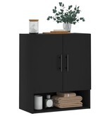 VidaXL Wandkast 60x31x70 cm bewerkt hout zwart