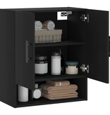 VidaXL Wandkast 60x31x70 cm bewerkt hout zwart