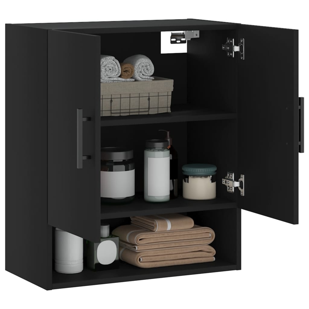 VidaXL Wandkast 60x31x70 cm bewerkt hout zwart